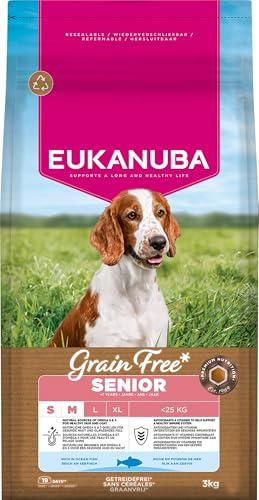 Eukanuba Senior Grain Free Pesce per Cani di Taglia Piccola e Media