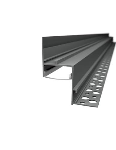 Profilo in Alluminio Aurora 2m per Cartongesso - Illuminazione LED Elegante e Discreta