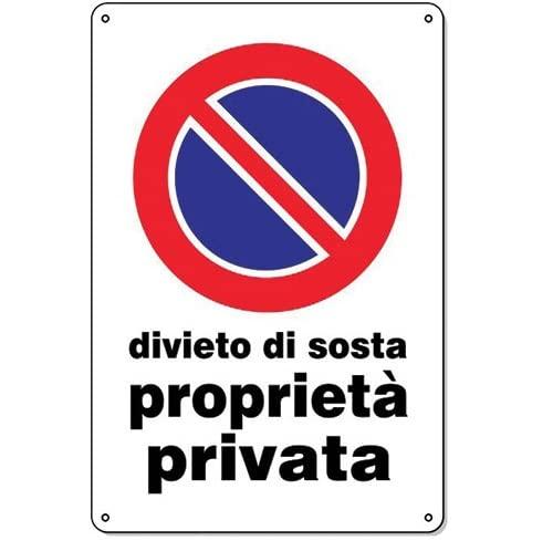 Cartello 20x30 cm - Resistente UV, Impermeabile e Facile da Installare