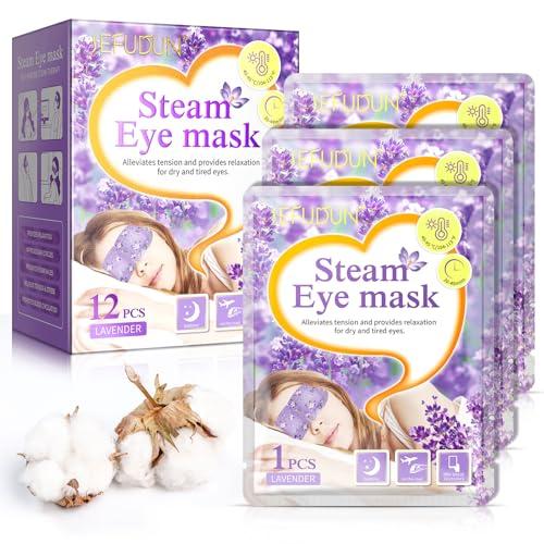 Maschera per Occhi a Vapore Autoriscaldante alla Lavanda - Confezione da 12