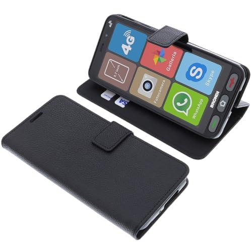 Custodia a libro per Brondi Amico Smartphone S Nero