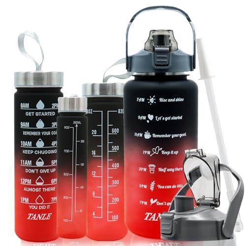 Set di 4 Borracce Motivazionali per Sport e Tempo Libero