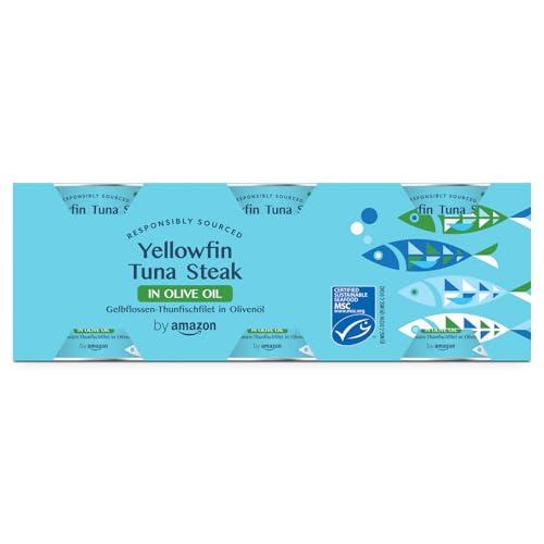 by Amazon MSC Tonno A Pinne Gialle Intero All'olio D'oliva