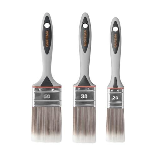 GRIFEMA GA4201-3 Pennelli Pittura, Set da 3 Misure