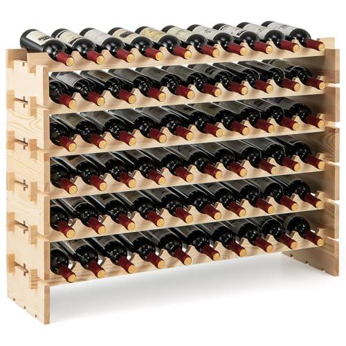 Cantinetta Portabottiglie Vino COSTWAY - 60 Bottiglie