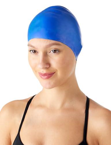 Amazon Basics Cuffia da Bagno Unisex in Silicone - Blu