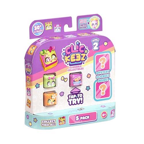 Clickeez Serie 2 - Multipack 5 Mini Figure Kawaii con Portachiavi
