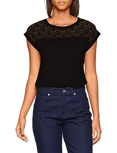 Only Onlnicole S/S Mix Top Noos, Maglietta Donna, Nero