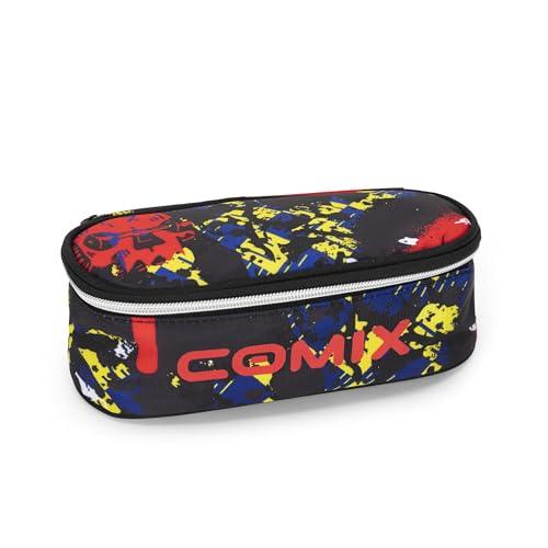 COMIX WBS - Astuccio Scuola Ovale Skull