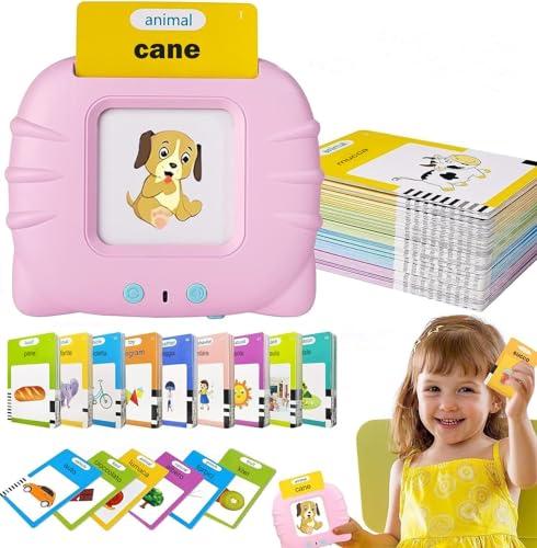 Felly Schede Flash Cards Parlanti Italiano Rosa - Giochi Educativi per Bambini 1-5 Anni