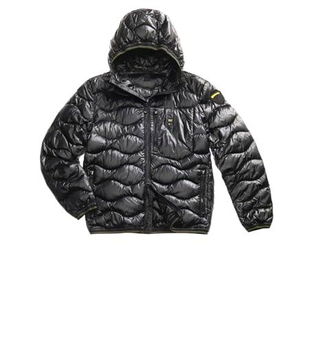 Blauer Piumino Ondulato Nero Wave