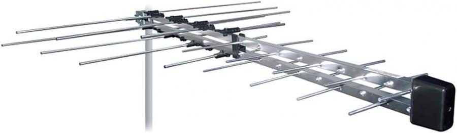 ANFEL LOG Antenna Logaritmica LTE 5G 4G UHF-VHF, 32 elementi da esterno UHD 4K, in lega inossidabile