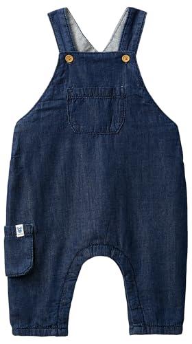 United Colors of Benetton Salopette Denim con Fodera a Quadri