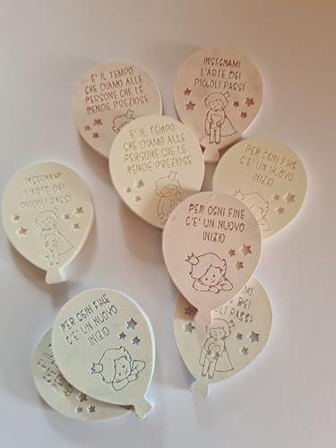 10 Tag/Segnaposto/Gessetti Profumati Palloncini Piccolo Principe