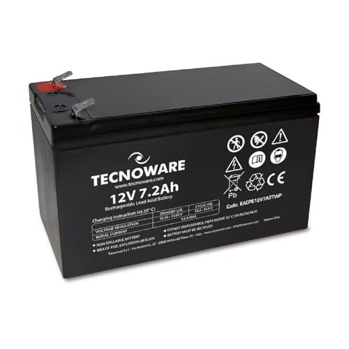 Batteria al Piombo Tecnoware 12V 7.2Ah per UPS, Videosorveglianza e Allarme