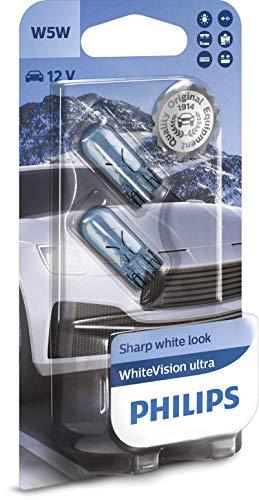 Philips WhiteVision ultra W5W lampadina di segnalazione, blister doppio