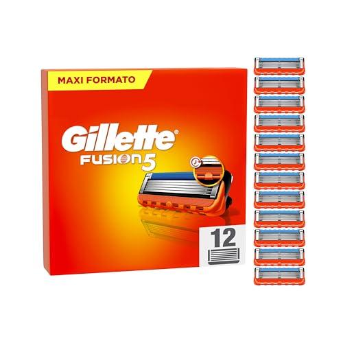 Gillette Fusion5 - 12 Lamette di Ricambio per Rasoio