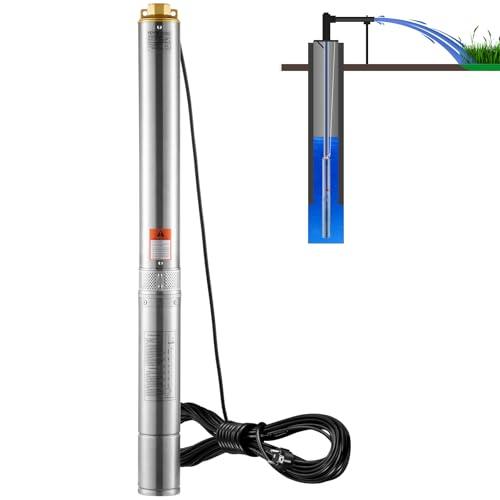 VEVOR Pompa Sommergibile per Pozzi Profondi 1100W