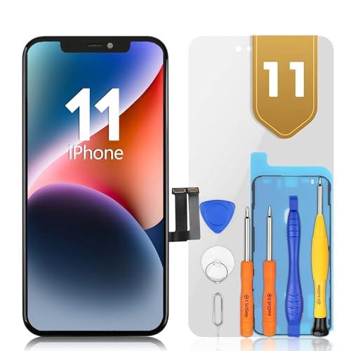 Schermo Display LCD per iPhone 11 Nero - Ricambio Touch Screen con Strumenti