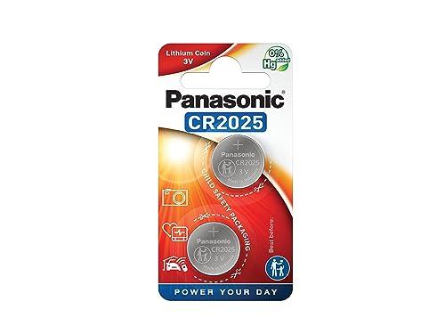 Panasonic CR2025 - Batterie a Bottone al Litio - Blister da 2