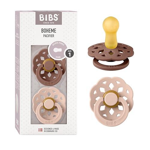 BIBS Boheme Ciuccio - Confezione da 2 (0-6 mesi) - Woodchuck/Blush