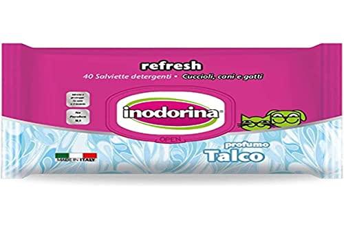 Inodorina Salviette Talco per Cani e Gatti - 100 Pezzi