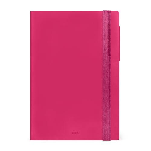 Legami - Agenda Settimanale Medium con Notebook 2026, Raspberry
