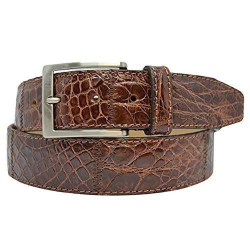 Cintura in Coccodrillo Marrone - Eleganza Artigianale Italiana
