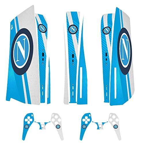 Skin Adesiva per PS5 - Cover per Console - Pellicola in Vinile Removibile - Qualità HD Satinata Opaca (Disco, Napoli)