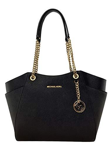 Michael Kors Jet Set Travel Borsa a Tracolla Donna, Nera, Media/Grande