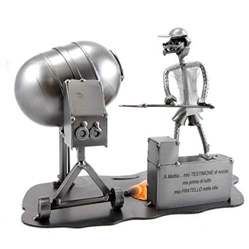 Muratore con Betoniera in Metallo - Idea Regalo Originale