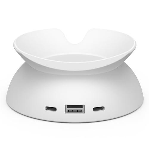 Supporto da tavolo Made for Amazon con porte di ricarica USB-C e USB-A per Echo Spot (modello 2024)