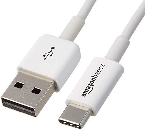 Amazon Basics - Cavo USB-C a USB-A 2.0 (1.8 m, Bianco)