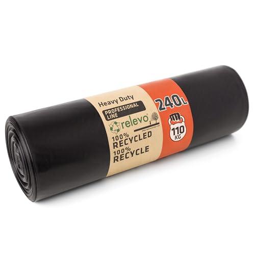 Relevo Grandi Sacchi Neri Resistenti - 240 L