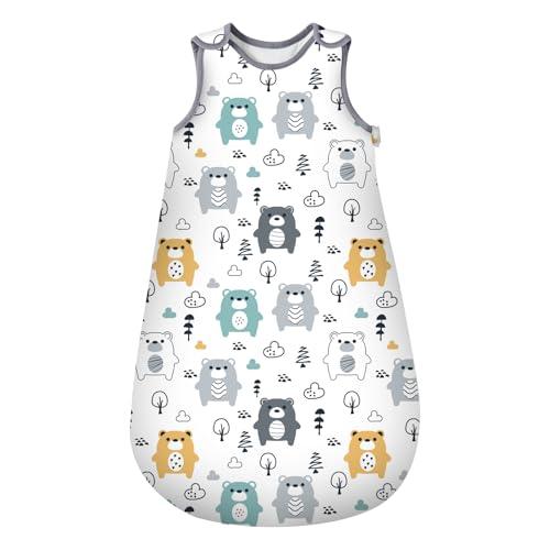 Mosebears Sacco nanna invernale per bambini 2.5 Tog in 100% cotone