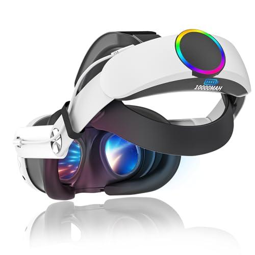 EVARY Cinturino con Batteria 10000mAh per Meta/Quest 3