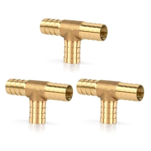 Raccordo Portagomma in Ottone a 3 Vie - 16 mm (6 Pezzi)