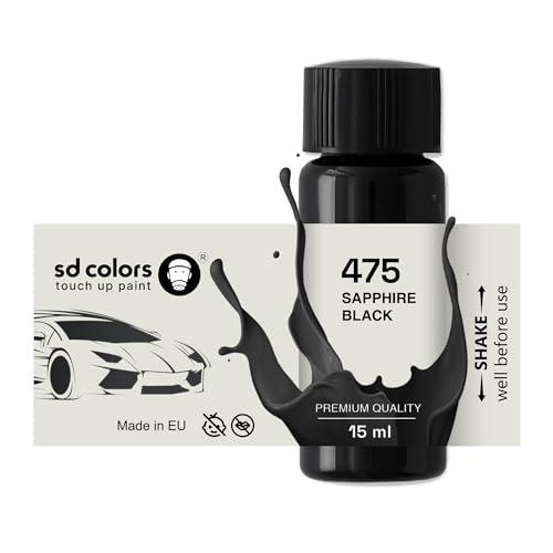 SD COLORS ZAPPHIRE BLACK 475 - Vernice per ritocchi da 15 ML