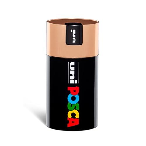 Uni Posca Set Completo 18 Pennarelli Acrilici Punta Media - Box Bronzo