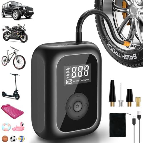 Compressore Aria Portatile Elettrico per Auto, Bici, Moto e Palloni