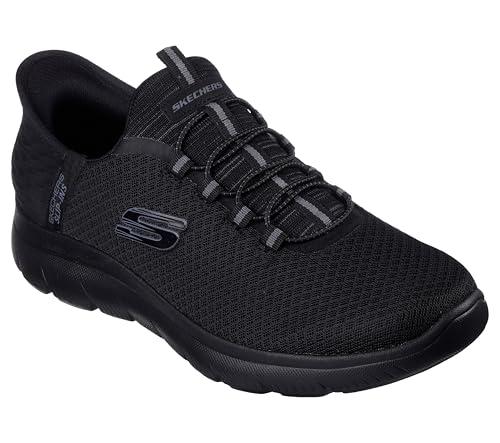 Skechers Summits High Range, Sneaker Uomo, Black Mesh Trim Black, 44 EU
