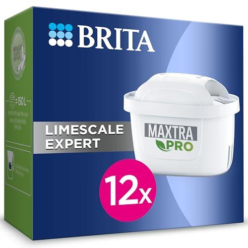 BRITA Filtro acqua rubinetto MAXTRA PRO Limescale Expert confezione da 12 filtri - Riduzione del calcare extra, ideale per bevande calde, filtro originale compatibile con caraffa acqua filtrante BRITA