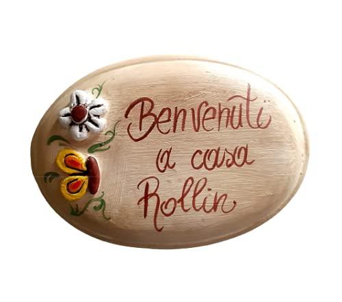 Targa Personalizzabile in Ceramica Artigianale Siciliana
