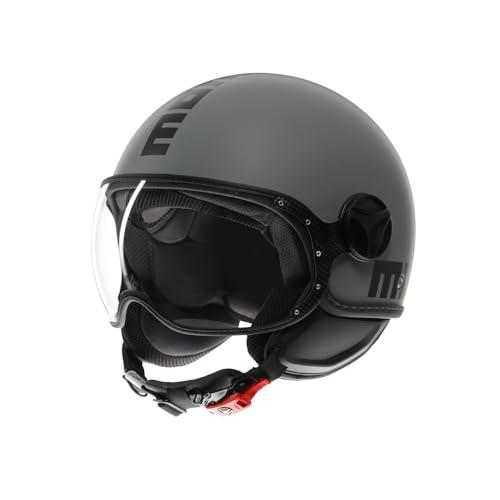 MOMODESIGN FGTR CLASSIC E2206 - Casco Jet Grigio Opaco/Nero