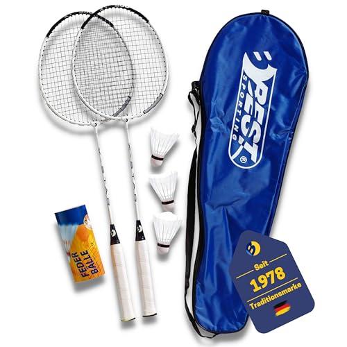 Best Sporting 200 XT Set Badminton con 2 Racchette, 3 Volani e Borsa
