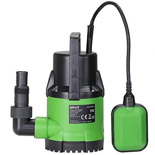 Bakaji Pompa Immersione Elettropompa Sommersa Acque Chiare 250W 5000L/h