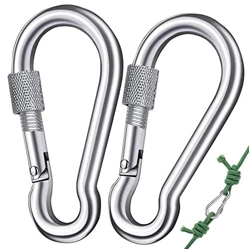 Moschettone a Vite in Acciaio Inox 304 M8 - Resistenza e Sicurezza per le Tue Avventure