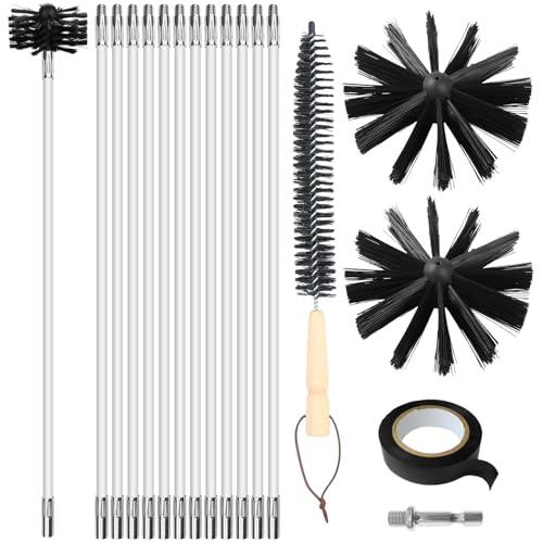 Lvjkes Kit Pulizia Canna Fumaria 16 Pezzi: Efficienza e Sicurezza per la Tua Casa