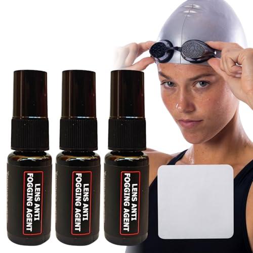 BAOSROY Spray Antiappannante Occhialini Piscina,3PCS Spray Anti-Appannamento per Occhiali 20ML,Spray Anti Appannamento Occhialini Nuoto,Anti Fog Spray,per Occhiali da Immersione e Nuoto