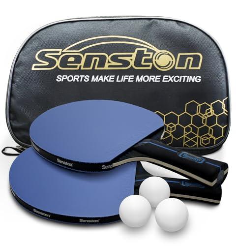 Set Ping Pong Professionale Senston: 2 Racchette, 3 Palline e Custodia